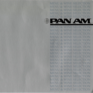 Image #2: menu: Pan American World Airways, First Class