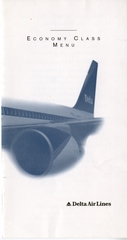 Image: menu: Delta Air Lines, Economy Class