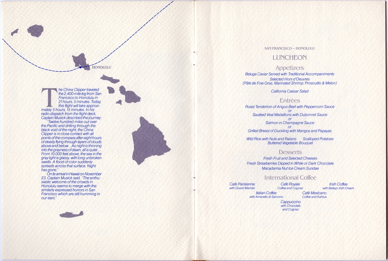 Image: menu: Pan American World Airways, Historic First Flights series, Martin M-130