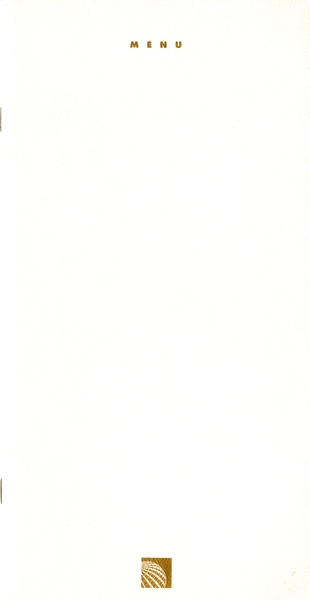 Image: menu: Continental Airlines, First Class