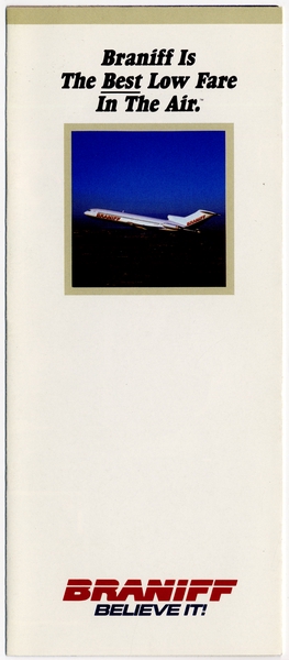 Image: brochure: Braniff Inc., Boeing 727