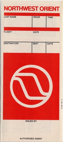Ticket jacket: Northwest Orient
