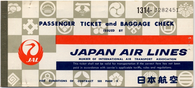 Ticket: Japan Air Lines