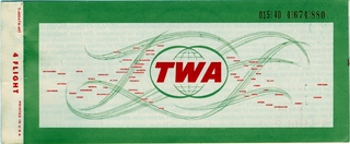 Image: ticket: TWA (Trans World Airlines)