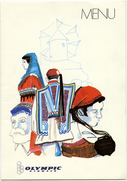 Image: menu: Olympic Airways