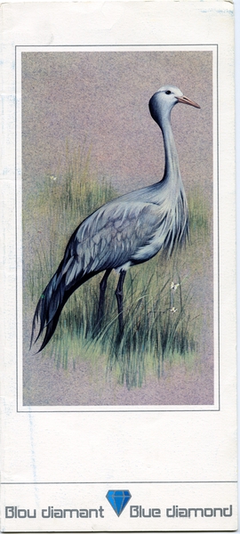 Image: menu: South African Airways, Blue Diamond (First) Class