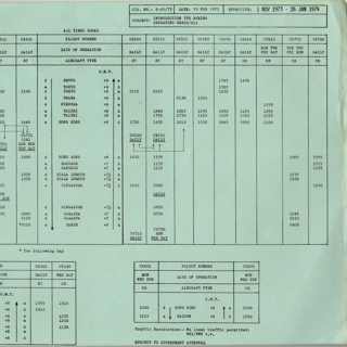 Image #2: timetable: Cathay Pacific Airways