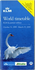 Image: timetable: KLM (Royal Dutch Airlines), KLM & partner airlines