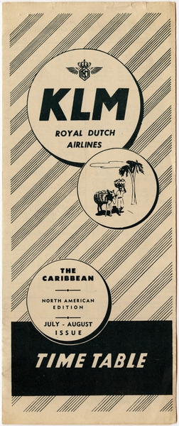 Image: timetable: KLM (Royal Dutch Airlines), North American Edition
