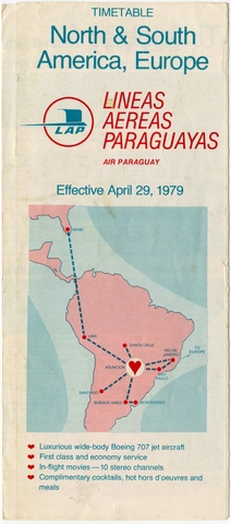 Timetable: Air Paraguay (Lineas Aereas Paraguayas)