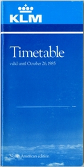 Image: timetable: KLM (Royal Dutch Airlines), North American Edition