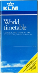 Image: timetable: KLM (Royal Dutch Airlines), World edition