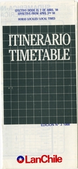 Image: timetable: LanChile