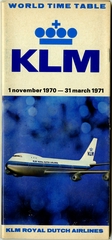 Image: timetable: KLM (Royal Dutch Airlines), worldwide edition