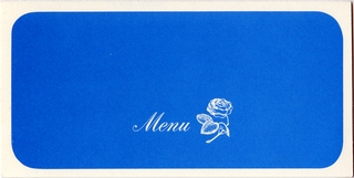 Image: menu: United Air Lines, Blue Carpet (Economy) Class
