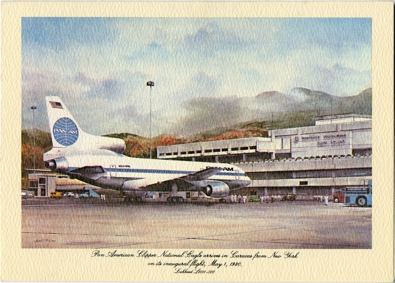 Image: menu: Pan American World Airways, Historic First Flights series, Lockheed L-1011