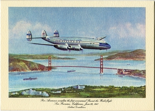 Image: menu: Pan American World Airways, Historic First Flights series, Lockheed L-049 Constellation