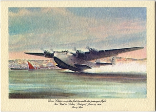 Image: menu: Pan American World Airways, Historic First Flights series, Boeing 314