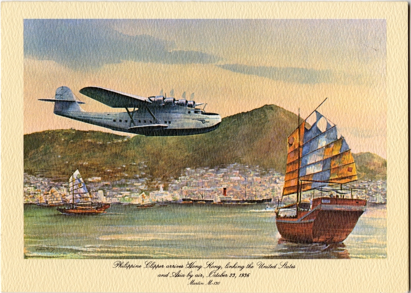 Image: menu: Pan American World Airways, Historic First Flights series, Martin M-130