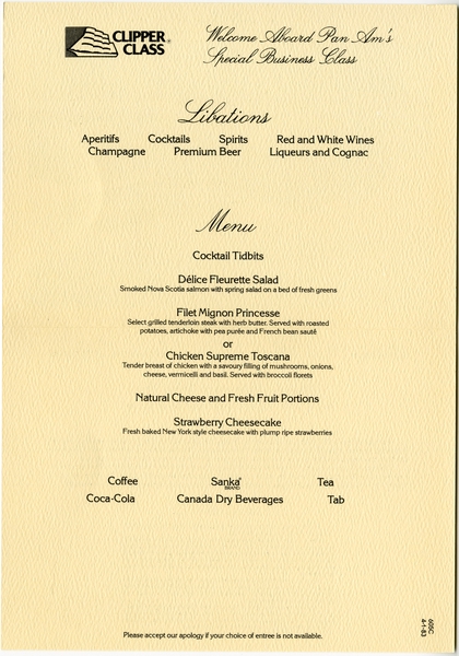 Image: menu: Pan American World Airways, Historic First Flights series, Martin M-130