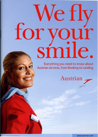 Brochure: Austrian Airlines, general service