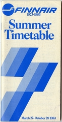 Image: timetable: Finnair, summer schedule