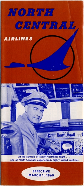 Image: timetable: North Central Airlines