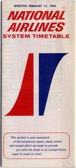 Image: timetable: National Airlines