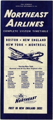 Image: timetable: Northeast Airlines