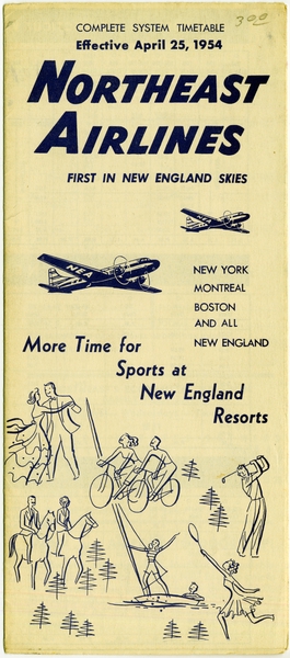 Image: timetable: Northeast Airlines