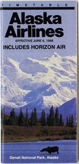 Image: timetable: Alaska Airlines, includes Horizon Air
