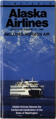 Image: timetable: Alaska Airlines, including Horizon Air