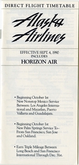 Image: timetable: Alaska Airlines, including Horizon Air