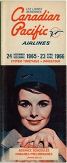 Image: timetable: Canadian Pacific Airlines