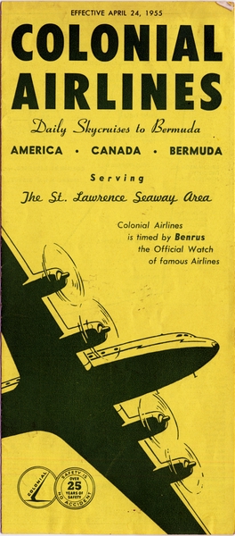 Image: timetable: Colonial Airlines