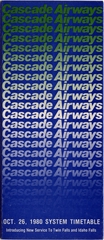 Image: timetable: Cascade Airways