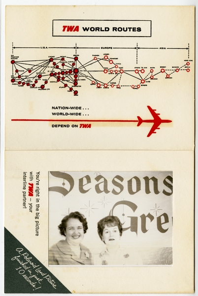 Image: souvenir photo folder: TWA (Trans World Airlines)