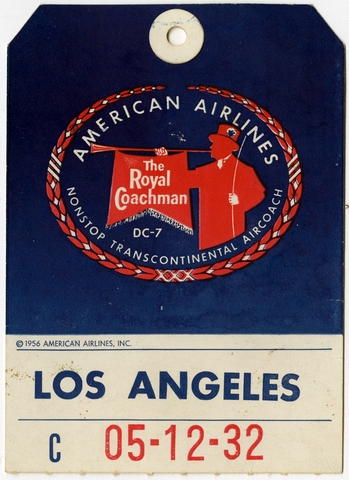 Baggage destination tag: American Airlines