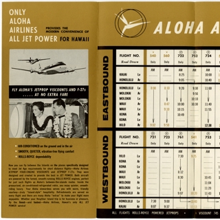 Image #2: timetable: Aloha Airlines
