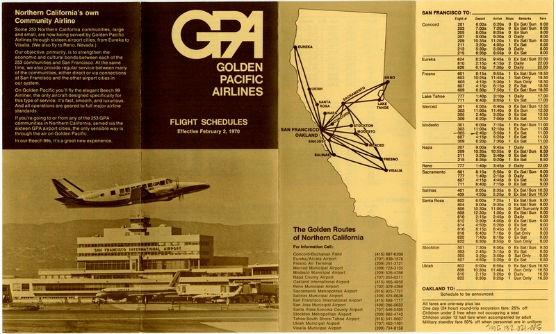 Image: timetable: Golden Pacific Airlines