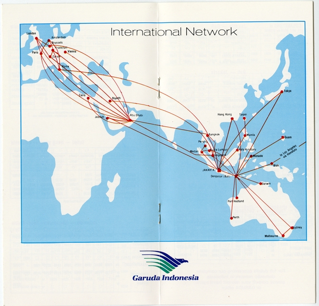Image: timetable: Garuda Indonesia