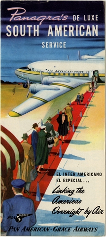 Brochure: Panagra (Pan American-Grace Airways), Douglas DC-6, South America