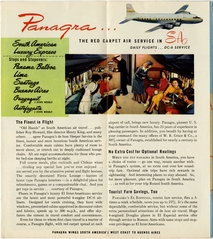 Image: brochure: Panagra (Pan American-Grace Airways), Douglas DC-6, South America
