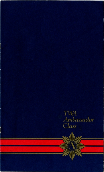 Image: menu: TWA (Trans World Airlines), Ambassador (Business) Class