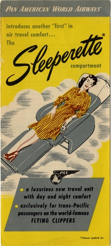Brochure: Pan American World Airways, Sleeperette