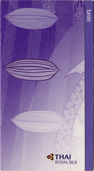 Image: menu: Thai Airways International, Royal Silk (Business) Class