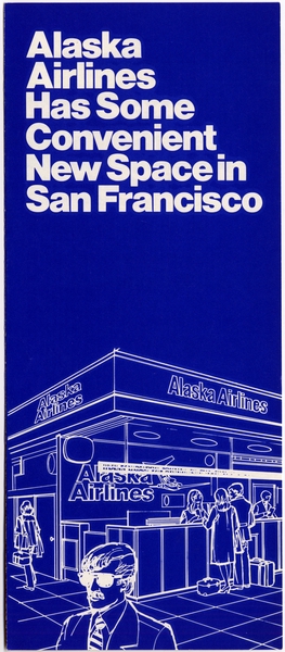 Image: brochure: Alaska Airlines, San Francisco International Airport (SFO)