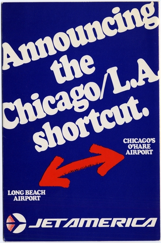 Brochure: Jet America, Chicago - Long Beach