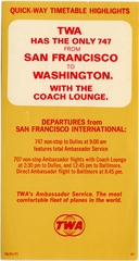 Image: timetable: TWA (Trans World Airlines), San Francisco International Airport (SFO)
