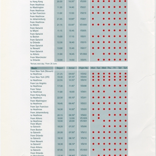 Image #1: timetable: Virgin Atlantic, British Commonwealth Pacific Airlines (BCPA)